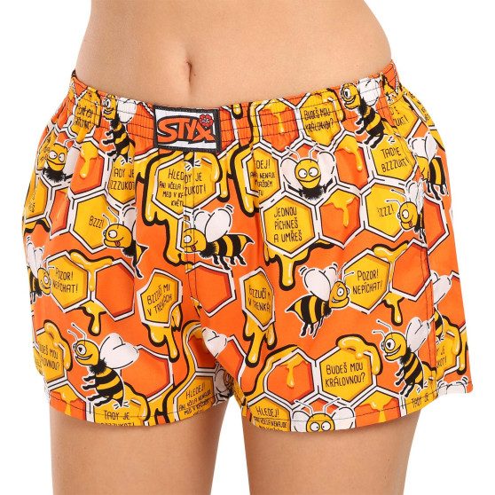 3PACK női klasszikus boxeralsó Styx art klasszikus gumi multicolour (3K14744)