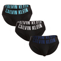 3PACK Fekete Calvin Klein férfi slip alsónadrág (NB3607A-LXT)