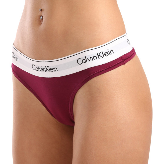 Női tanga Calvin Klein lila (F3786E-VGP)