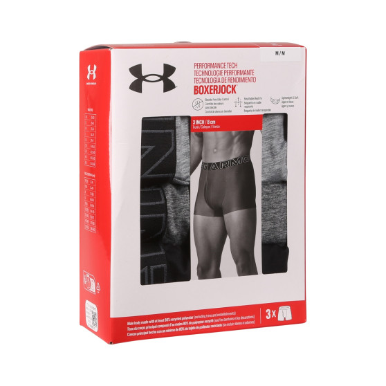 3PACK többszínű Under Armour férfi boxeralsó (1383882 035)