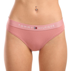 Női tanga Tommy Hilfiger túlméretezett rózsaszínű (UW0UW04146 TJ5)
