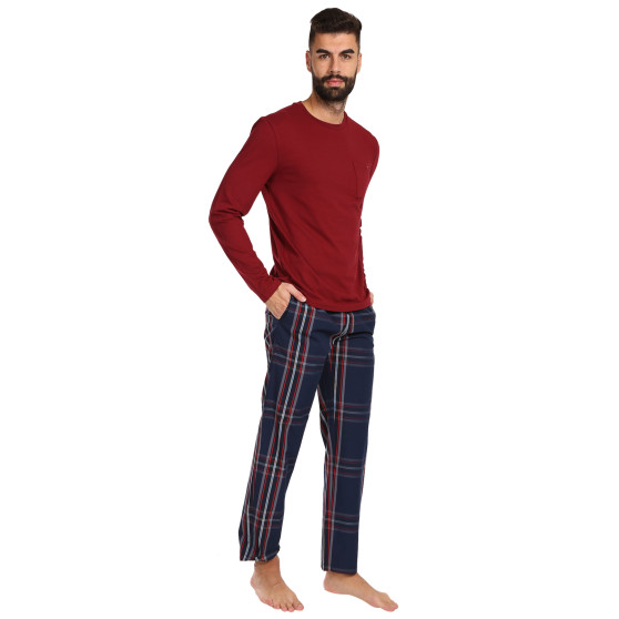 Sérült csomagolás - Férfi pizsama Tommy Hilfiger multicolour (UM0UM02995 0WQ)