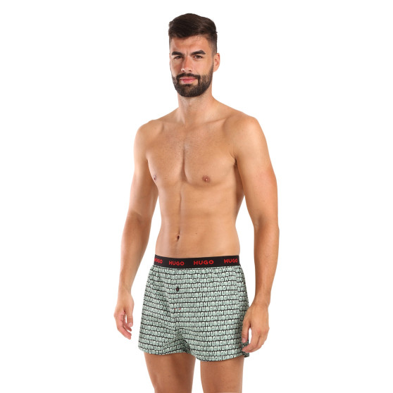 3PACK tarka HUGO férfi klasszikus boxeralsó (50518079 972)