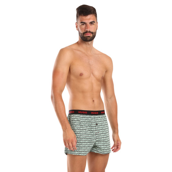 3PACK tarka HUGO férfi klasszikus boxeralsó (50518079 972)