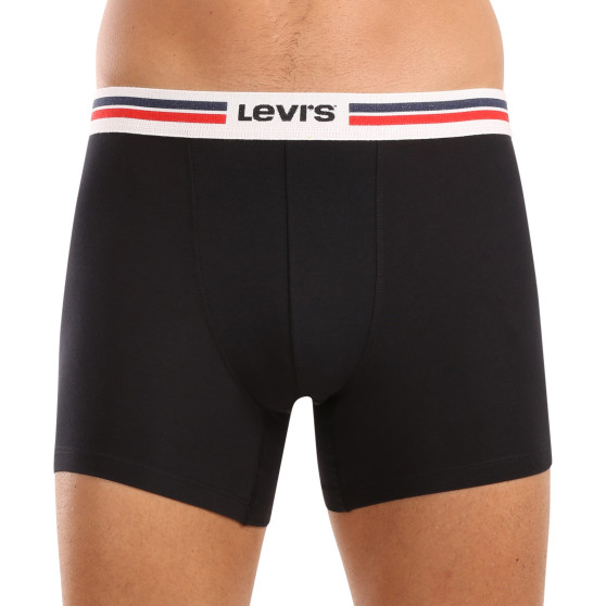 4PACK fekete Levis férfi boxeralsó (701224292 001)