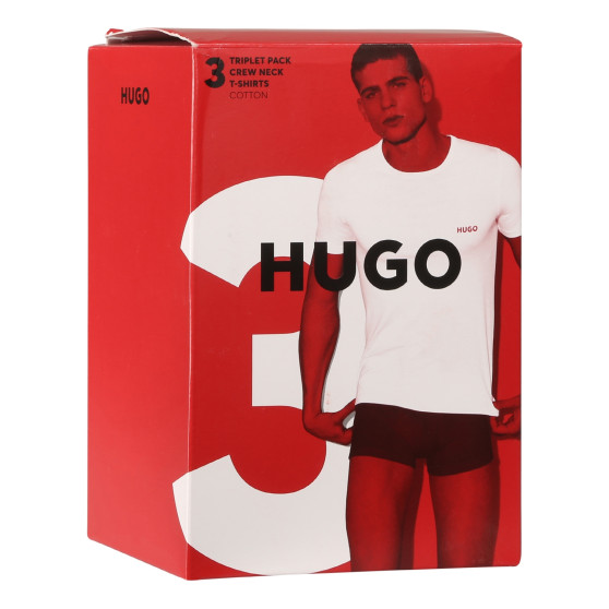 3PACK tarka HUGO férfi póló (50480088 983)