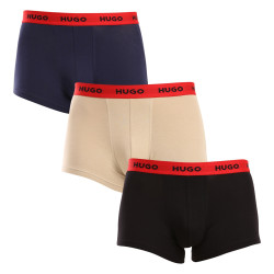 3PACK többszínű HUGO férfi boxeralsó (50517878 962)