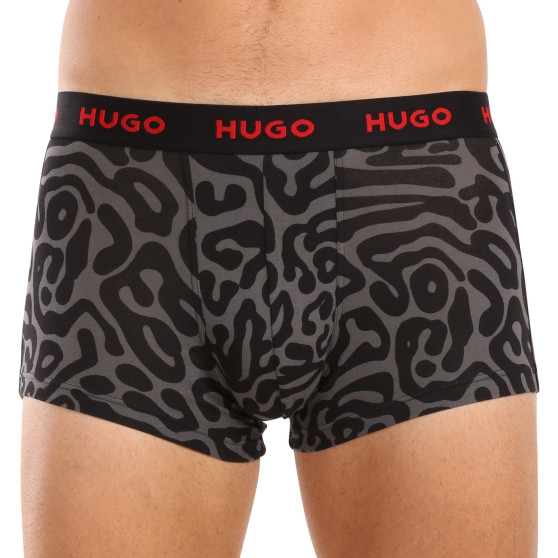 3PACK többszínű HUGO férfi boxeralsó (50517894 974)