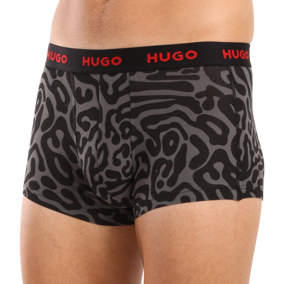 3PACK többszínű HUGO férfi boxeralsó (50517894 974)