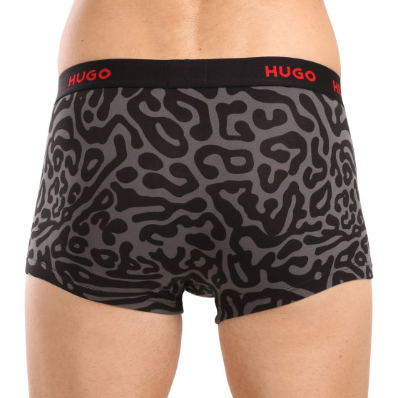 3PACK többszínű HUGO férfi boxeralsó (50517894 974)