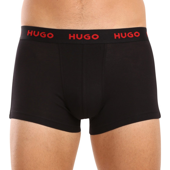 3PACK többszínű HUGO férfi boxeralsó (50517894 974)