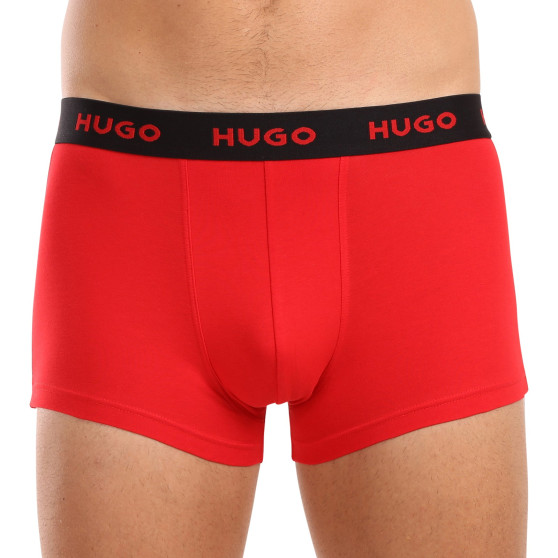 3PACK többszínű HUGO férfi boxeralsó (50517894 974)