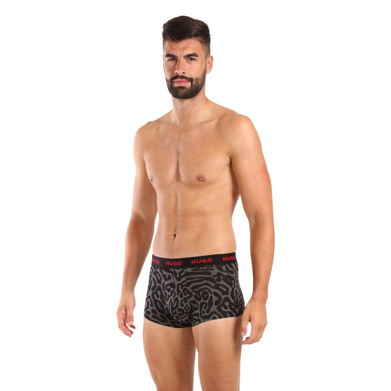 3PACK többszínű HUGO férfi boxeralsó (50517894 974)