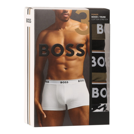 3PACK többszínű BOSS férfi boxeralsó (50517829 965)