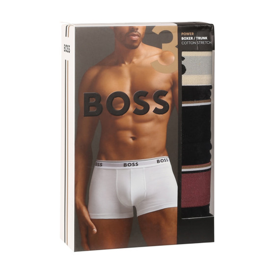 3PACK többszínű BOSS férfi boxeralsó (50517827 978)