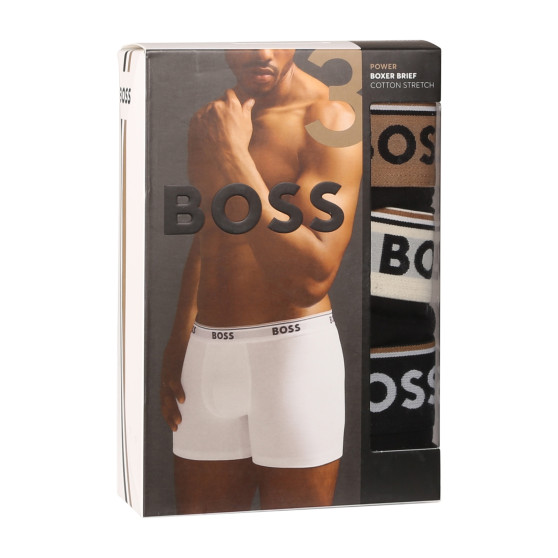 3PACK többszínű BOSS férfi boxeralsó (50517828 982)