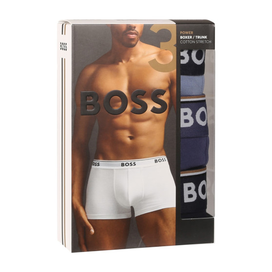 3PACK többszínű BOSS férfi boxeralsó (50517829 964)