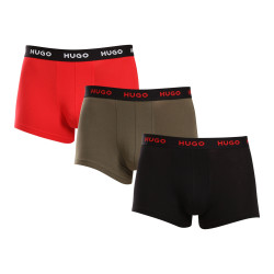 3PACK többszínű HUGO férfi boxeralsó (50517878 964)