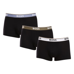 3PACK fekete BOSS férfi boxeralsó (50517827 980)