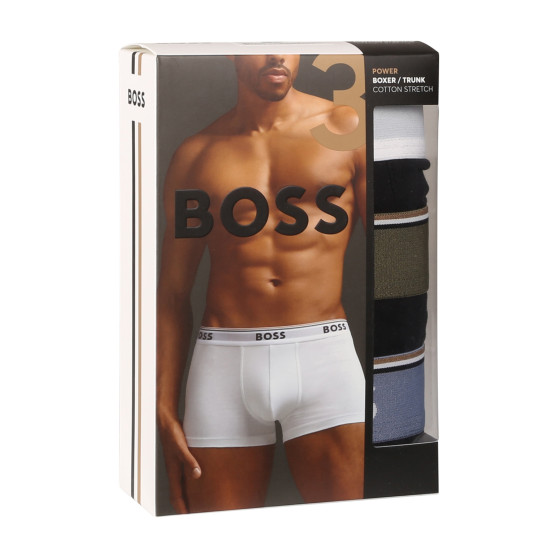 3PACK fekete BOSS férfi boxeralsó (50517827 980)