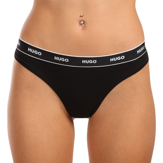 3PACK tarka HUGO női tanga (50495870 536)