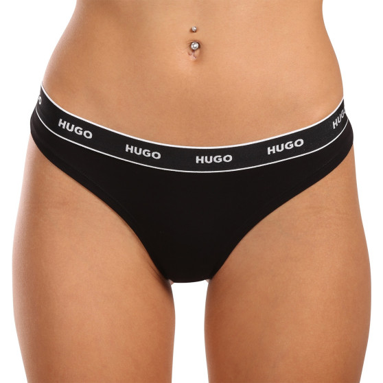 3PACK tarka HUGO női tanga (50495870 661)