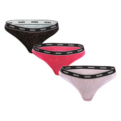 3PACK tarka HUGO női tanga (50523829 960)