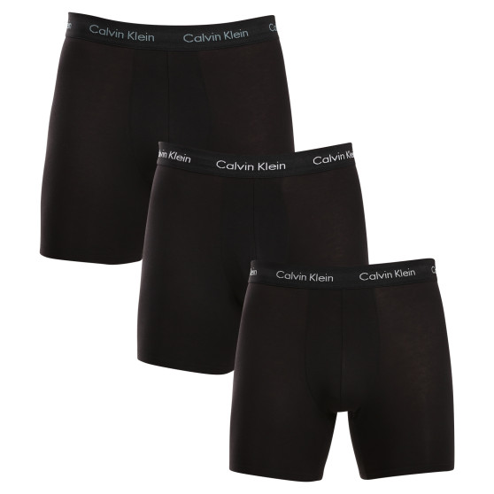 3PACK fekete Calvin Klein férfi boxeralsó (NB1770A-Q5F)