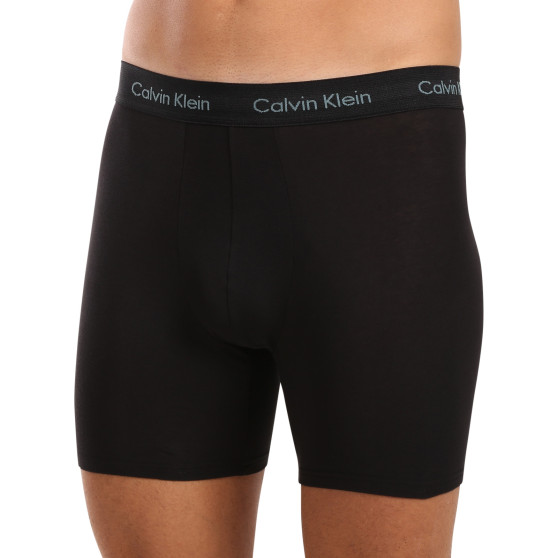 3PACK fekete Calvin Klein férfi boxeralsó (NB1770A-Q5F)