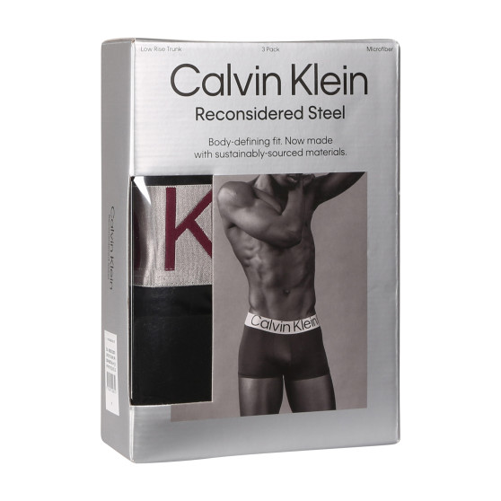 3PACK fekete Calvin Klein férfi boxeralsó (NB3074A-MJ3)