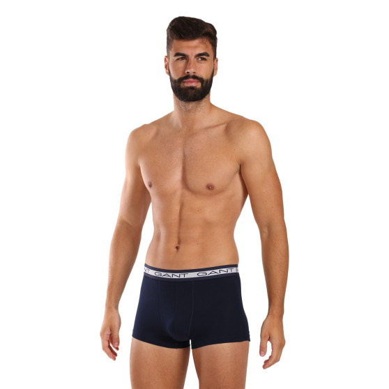 3PACK kék Gant férfi boxeralsó (900003053-410)