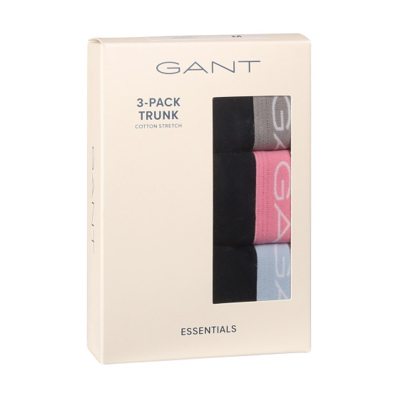 3PACK fekete Gant férfi boxeralsó (902423003-649)