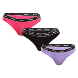 3PACK tarka HUGO női tanga (50480150 962)