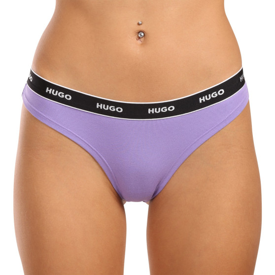 3PACK tarka HUGO női tanga (50480150 962)