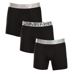 3PACK fekete Calvin Klein férfi boxeralsó (NB3075A-QTE)