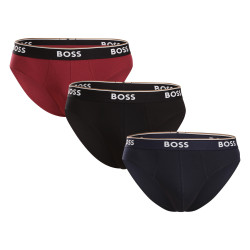 3PACK Fekete BOSS férfi slip alsónadrág (50510679 001)