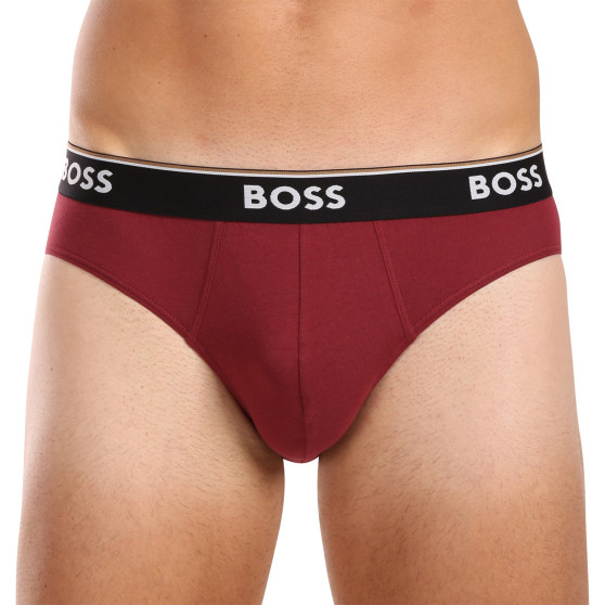 3PACK Fekete BOSS férfi slip alsónadrág (50510679 001)