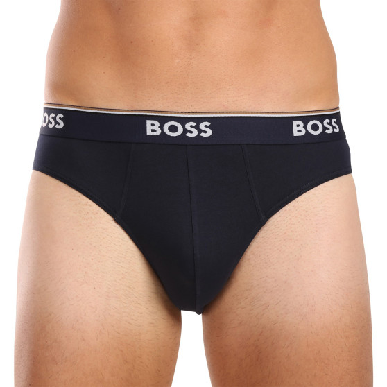 3PACK Fekete BOSS férfi slip alsónadrág (50510679 001)