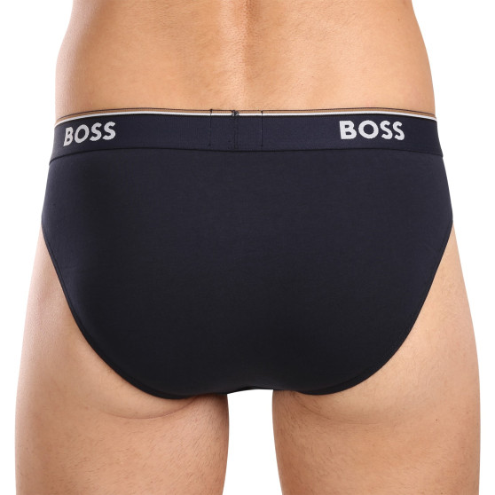 3PACK Fekete BOSS férfi slip alsónadrág (50510679 001)