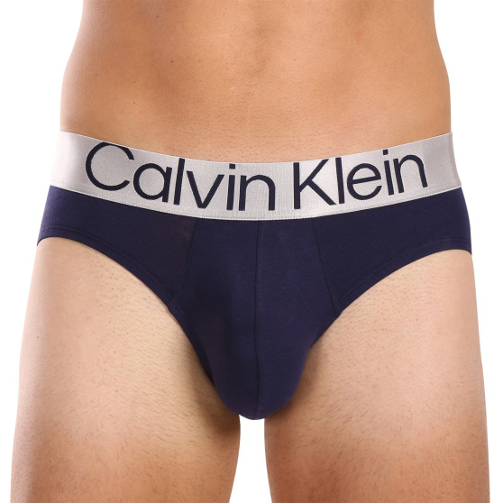 3PACK Férfi slip alsónadrág Calvin Klein tarka (NB3129A-N2M)