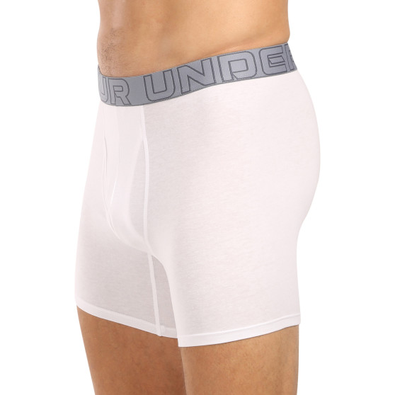 3PACK fehér Under Armour férfi boxeralsó (1383889 100)