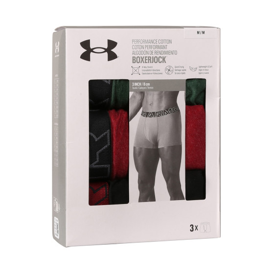 3PACK többszínű Under Armour férfi boxeralsó (1383891 302)