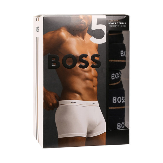 5PACK többszínű BOSS férfi boxeralsó (50517854 973)