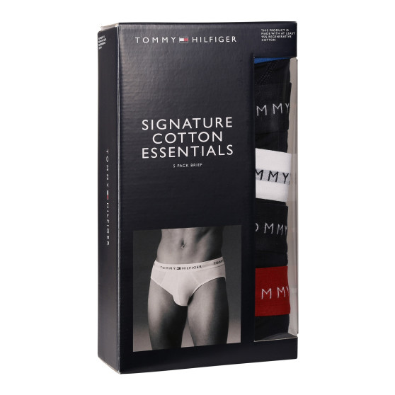 5PACK sötétkék Tommy Hilfiger férfi slip alsónadrág (UM0UM03386 0W4)