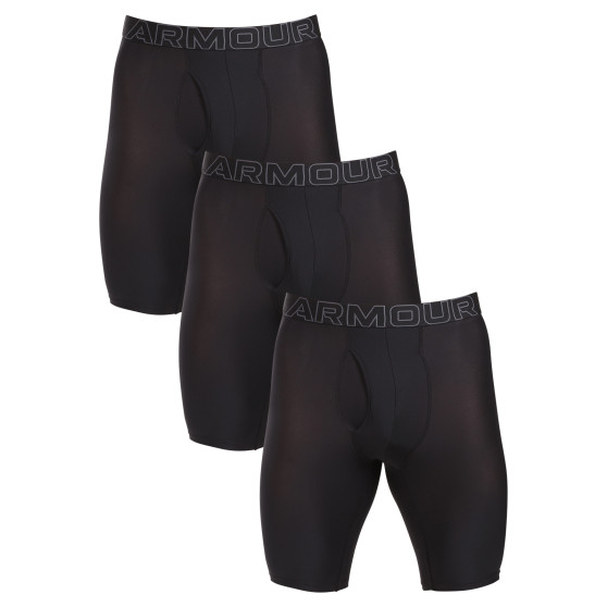 3PACK fekete Under Armour férfi boxeralsó (1383886 001)