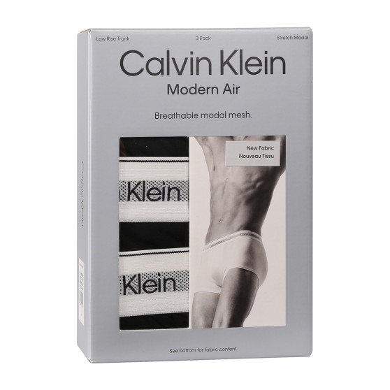 3PACK fekete Calvin Klein férfi boxeralsó (NB3956A-UB1)