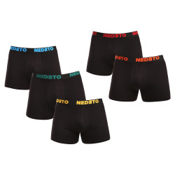 5PACK fekete Nedeto férfi boxeralsó (5NB003)