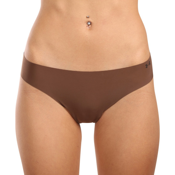 3PACK női tanga Under Armour barna (1383893 625)