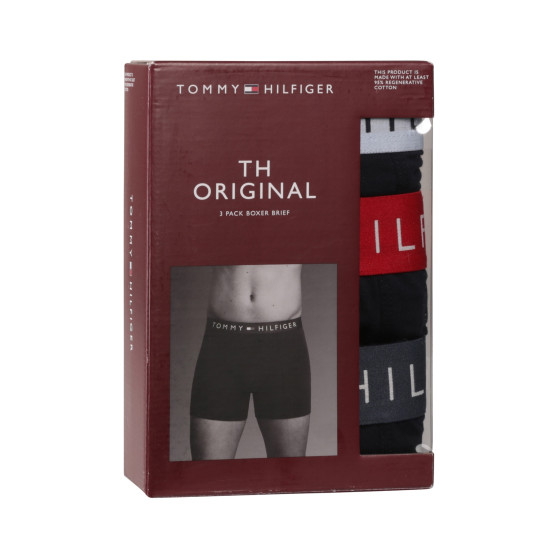 3PACK sötétkék Tommy Hilfiger férfi boxeralsó (UM0UM03431 0R1)