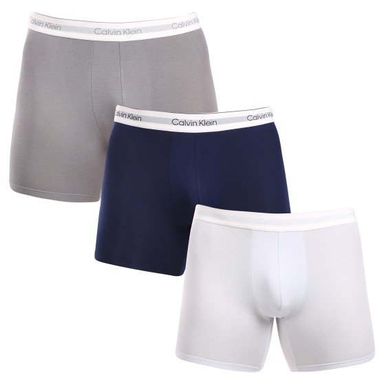 3PACK többszínű Calvin Klein férfi boxeralsó (NB3954A-PS9)